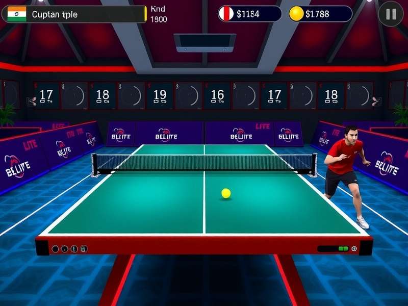 Elite Table Tennis Ace Game Controls